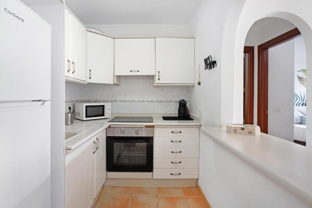 Kuchyň nebo kuchyňský kout v ubytování Our Home