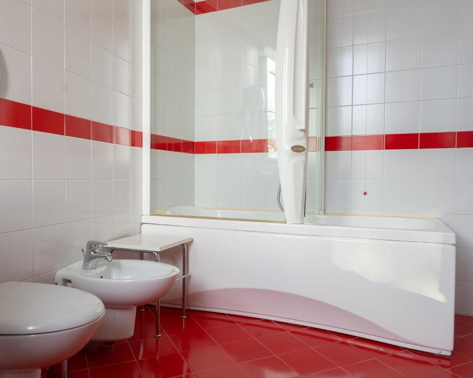 Koupelna v ubytování Hotel all'Oasi