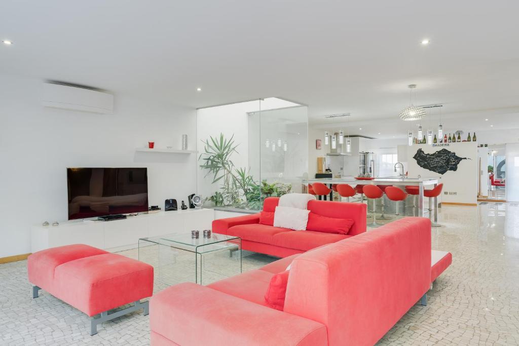 Χώρος καθιστικού στο Casa Clarisse by Holiday Rental Madeira