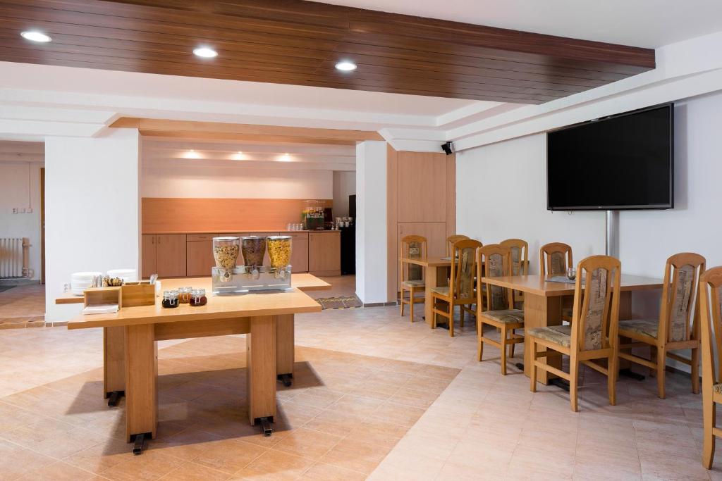 Kuchyň nebo kuchyňský kout v ubytování Hotel Kobero