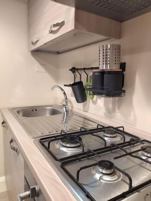 A kitchen or kitchenette at La vetrina sulla città