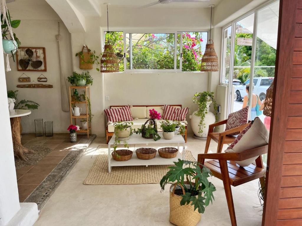 Posezení v ubytování Hotel Boutique Pachamama