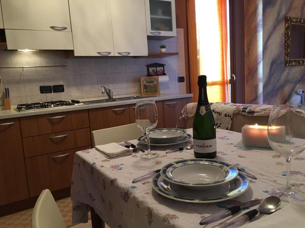 Kuchyň nebo kuchyňský kout v ubytování MB Place Abano Terme