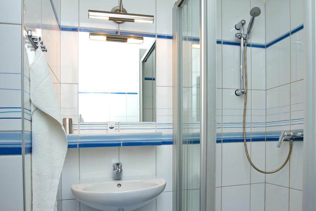 Koupelna v ubytování Hotel Expo