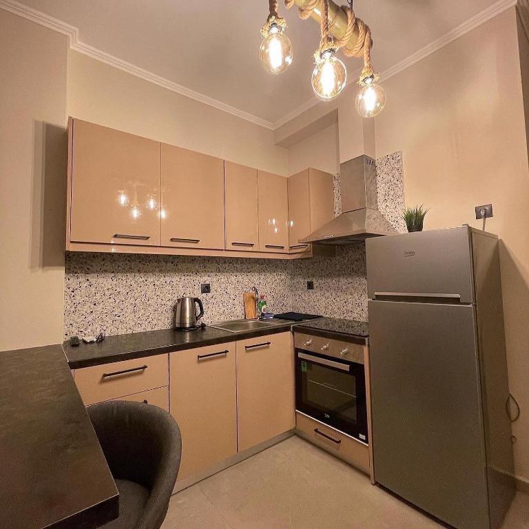 Kuchyňa alebo kuchynka v ubytovaní Sehr schöne und moderne „Ferienwohnung Lighthouse„
