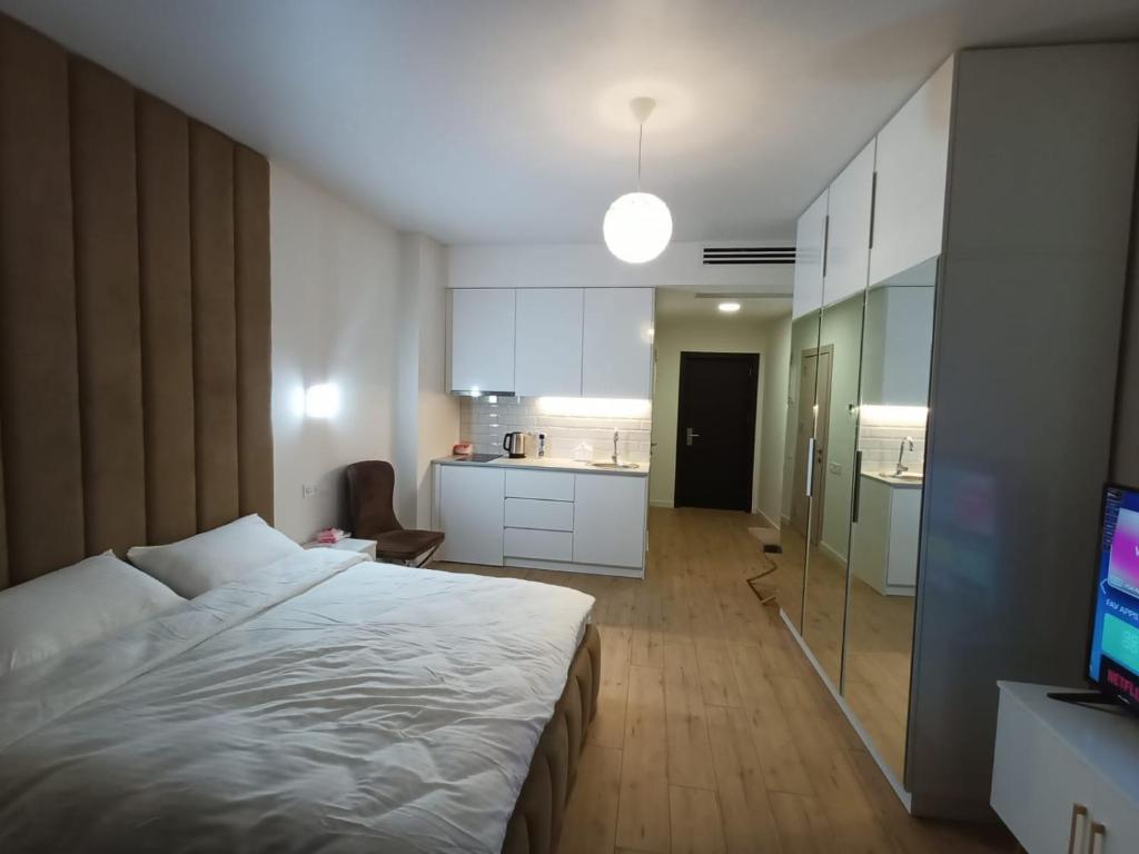 Ένα ή περισσότερα κρεβάτια σε δωμάτιο στο Solo Visit Apartments 1709 B