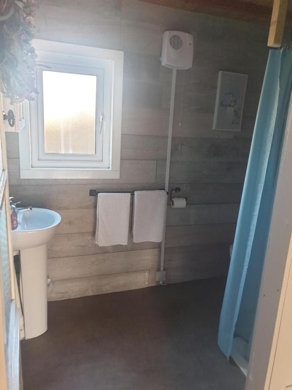 Koupelna v ubytování Sallys Cabin
