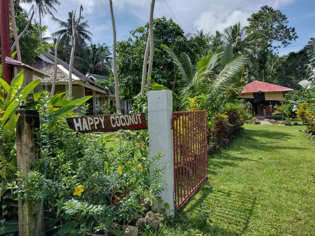 Zahrada ubytování Happy Coconut Camiguin