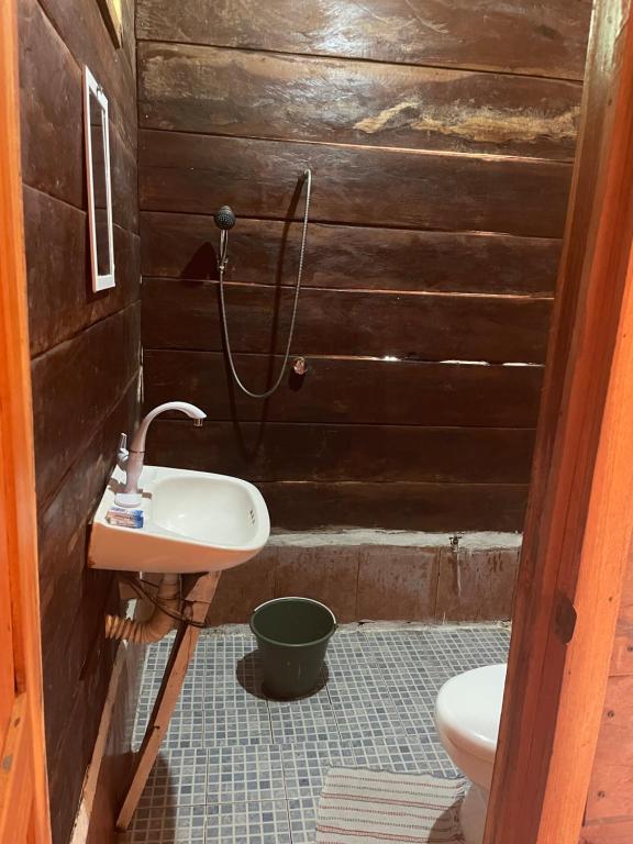 Koupelna v ubytování CASADOS RANCH