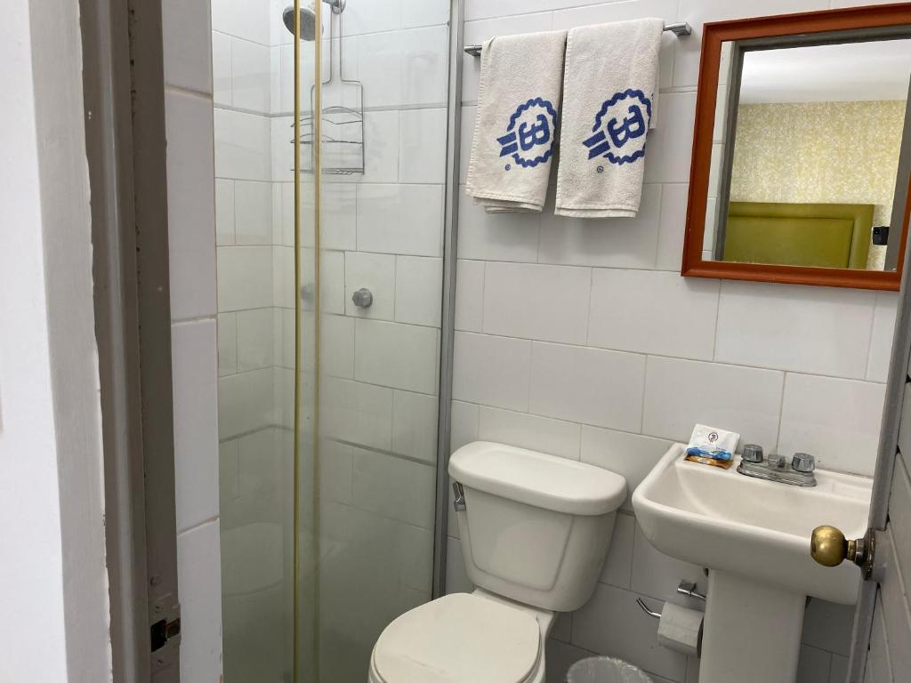Koupelna v ubytování Hotel Suites Regina
