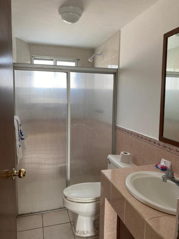 Koupelna v ubytování Hotel Suites Regina