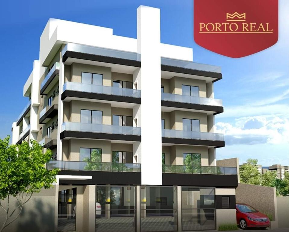 a rendering of a rendering of a building with a cross at Apartamento novo em Caiobá in Matinhos