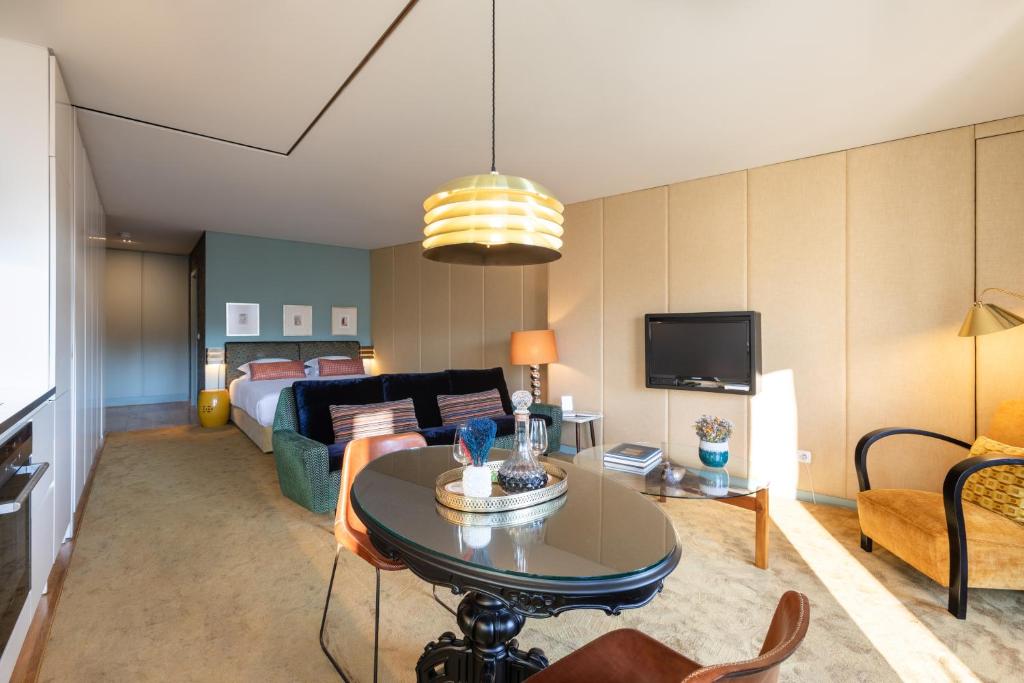 TV a/nebo společenská místnost v ubytování Urban Apartment Casa da Portela