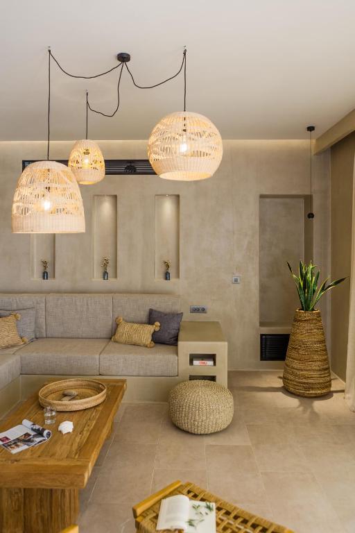 Posezení v ubytování Apeiron Villas
