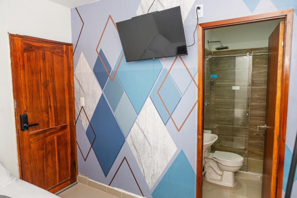 Koupelna v ubytování Markasa Hotel boutique