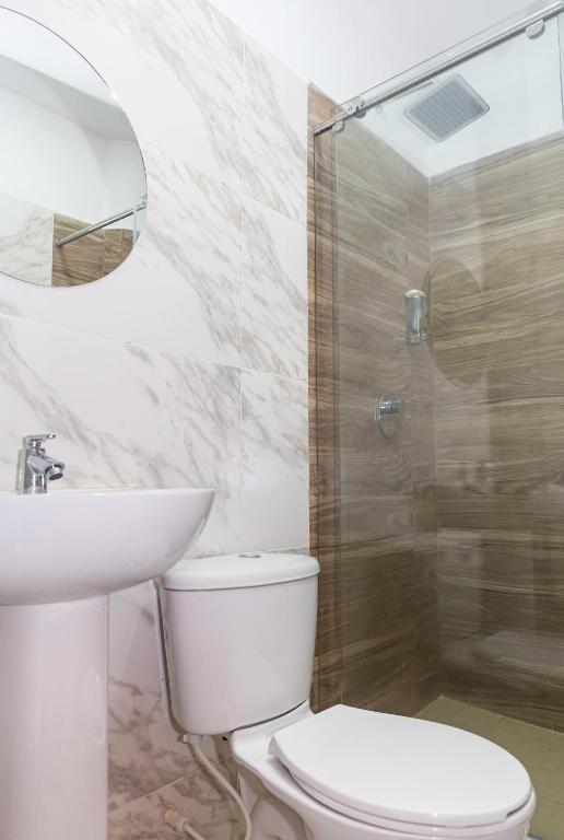 Koupelna v ubytování Markasa Hotel boutique