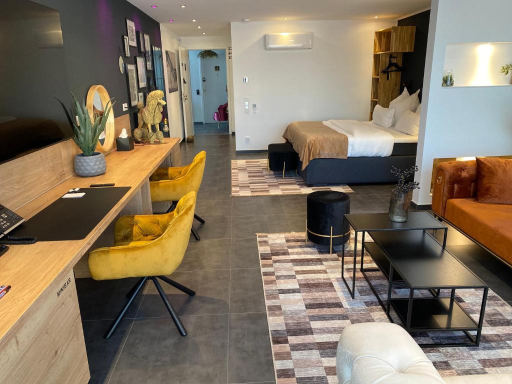 Posezení v ubytování MARRAM Suitehotel