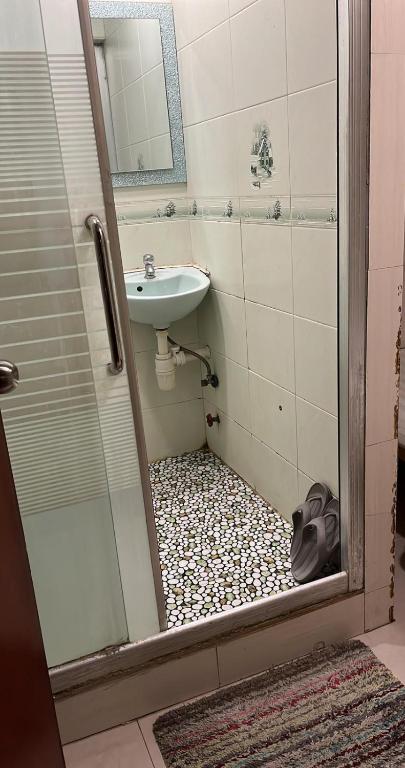 Baðherbergi á New hoover hostel