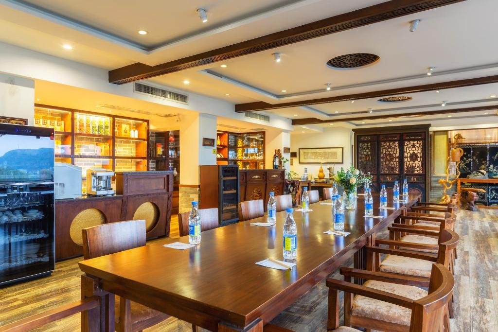 Posezení v ubytování Aroma Tea House Former Jing Guan Ming Lou Museum Hotel