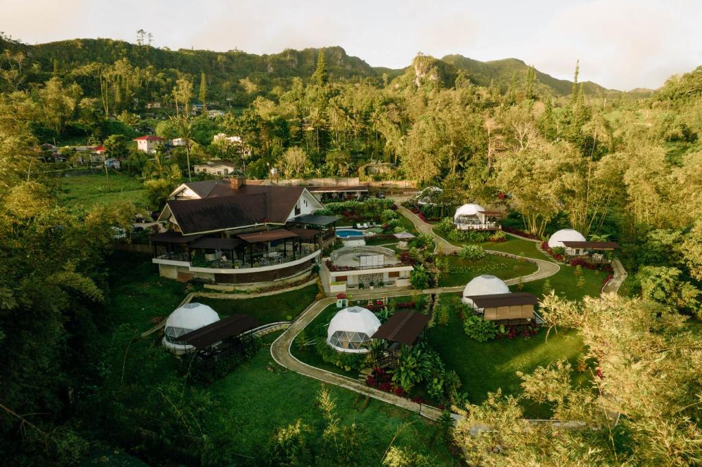 an aerial view of a resort in the mountains at 150 Peakway Mountain Resort in Dalaguete