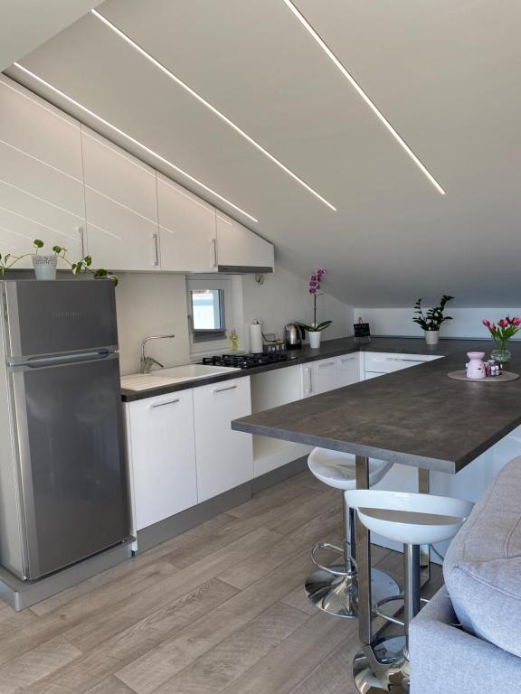 Kuchyň nebo kuchyňský kout v ubytování Apartment Nada