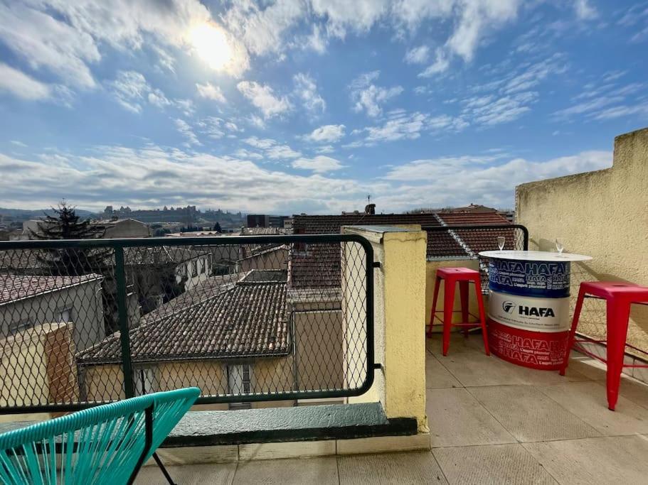 Balkón alebo terasa v ubytovaní Duplex 70m2 - Vue Cité Mediévale - Parking gratuit