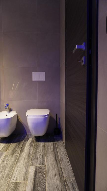 Koupelna v ubytování Leoni Hotel & Private Spa
