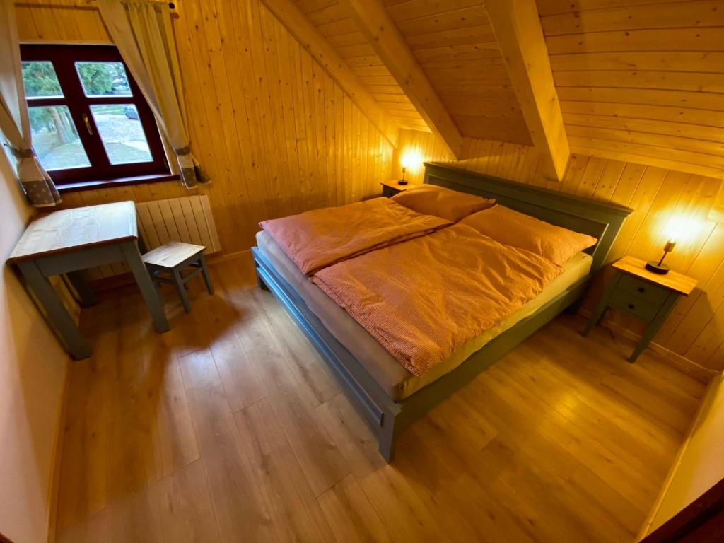 Postel nebo postele na pokoji v ubytování Chata GOLDENBACH