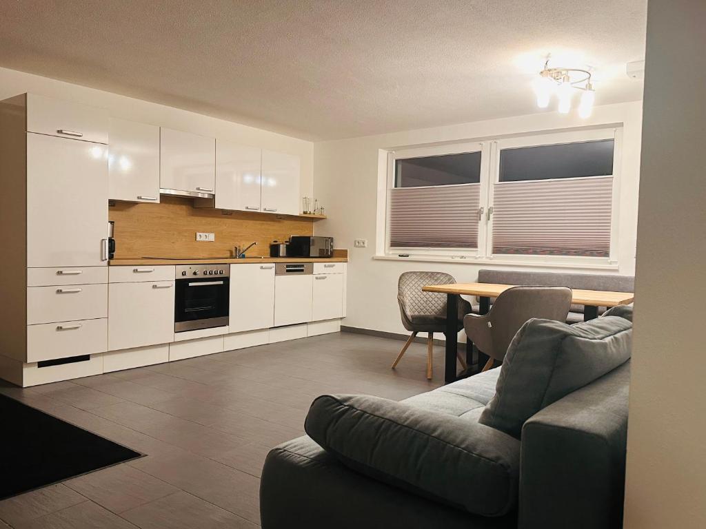 Kuchyň nebo kuchyňský kout v ubytování Apartment Span
