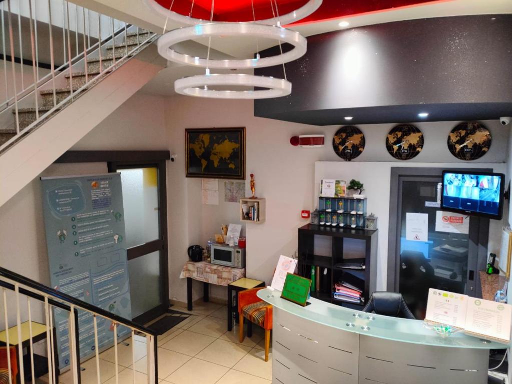 TV a/nebo společenská místnost v ubytování Hotel Convertini
