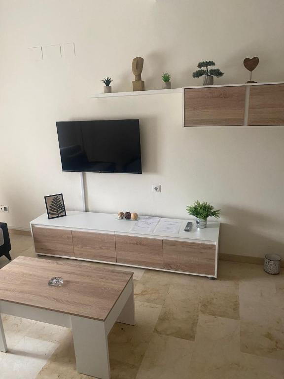 A television and/or entertainment centre at APARTAMENTO TURÍSTICO VEGA HOUSE