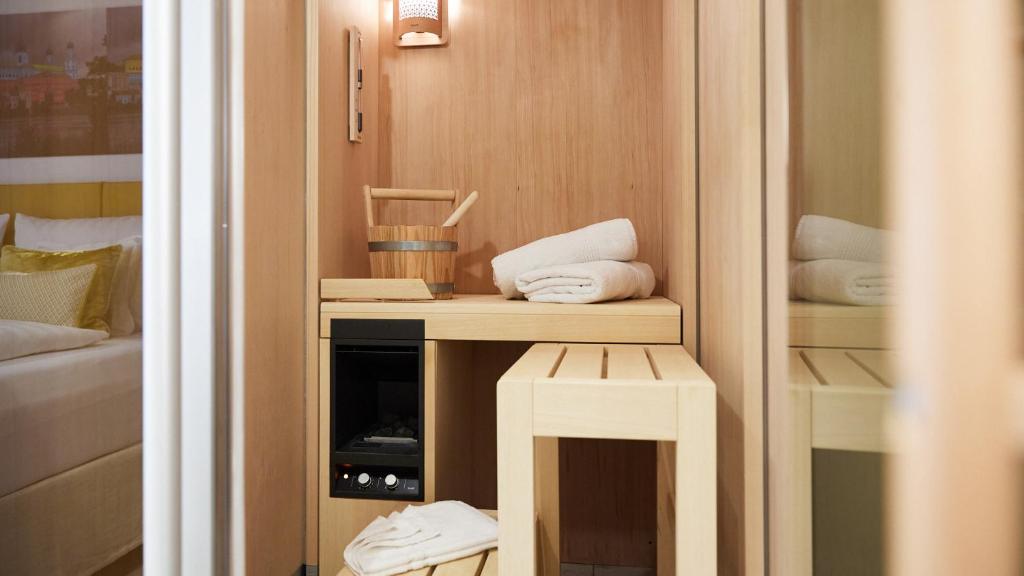 Postel nebo postele na pokoji v ubytování Passau - Suites
