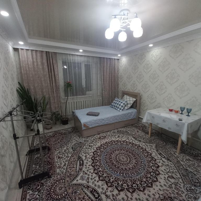 Postel nebo postele na pokoji v ubytování Hotel "Тихий Дом Трансфер"