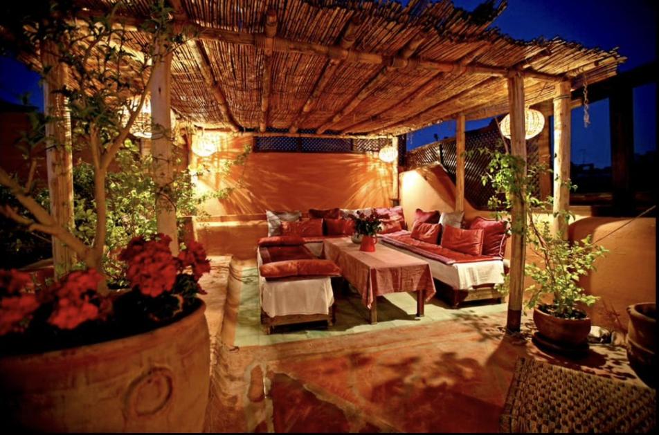 Posezení v ubytování BKAN RIAD MARRAKECH