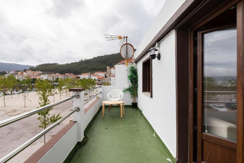 Balkoni atau teres di Ático Porto do Son