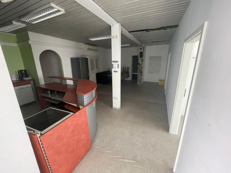 Kuchyň nebo kuchyňský kout v ubytování Monteursparadies 4 DZ, 2 Bäder, einfach gut