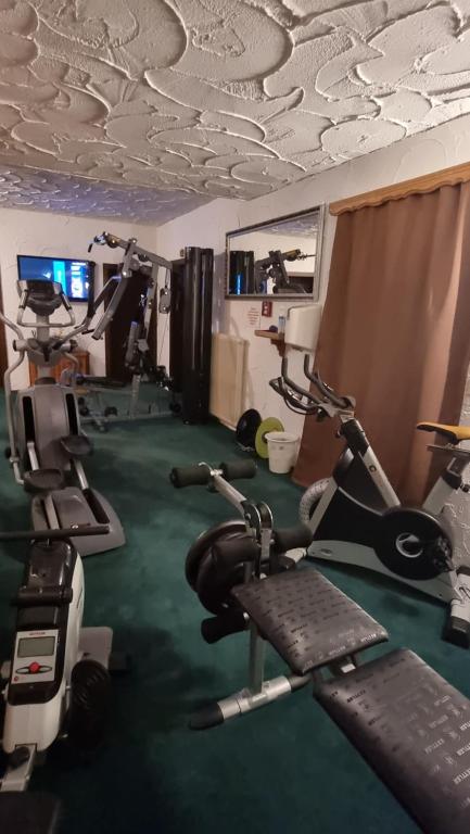 Fitness centrum a/nebo fitness zařízení v ubytování Hotel Garni Zimmermann