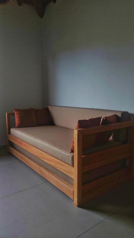Postel nebo postele na pokoji v ubytování Aldeia Biribiri - Pousada