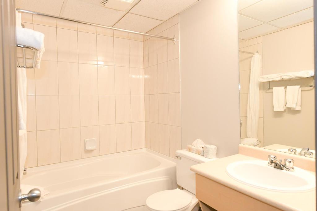 Koupelna v ubytování Prime Hotel