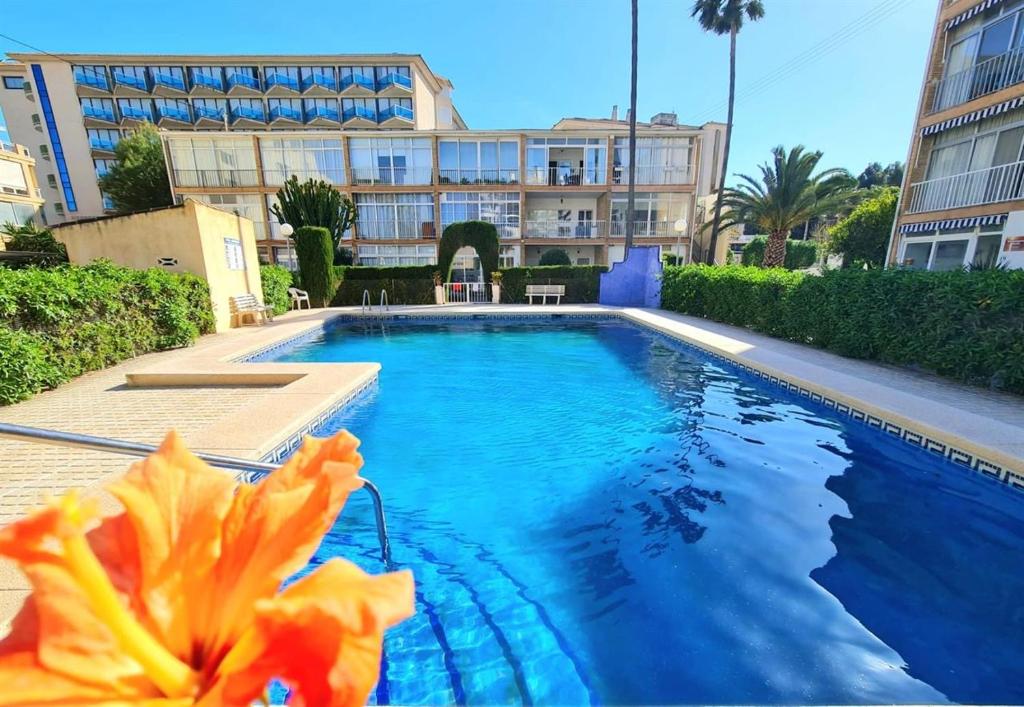 The swimming pool at or close to A un paso de la playa con piscina privada