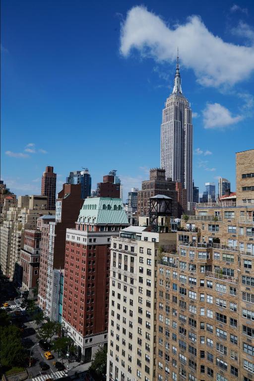 Nespecifikovaný výhled na destinaci New York nebo výhled na město při pohledu z hotelu