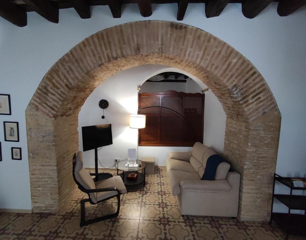 A seating area at CASA MONTAÑA