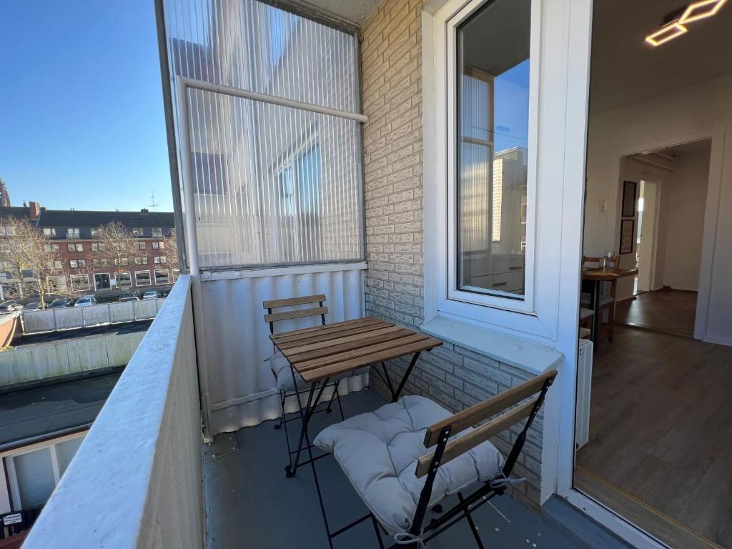 Balkón nebo terasa v ubytování Zentrale Apartments im Herzen vom Bremerhaven
