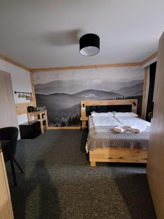 Postel nebo postele na pokoji v ubytování Karolowy pokoje&apartamenty