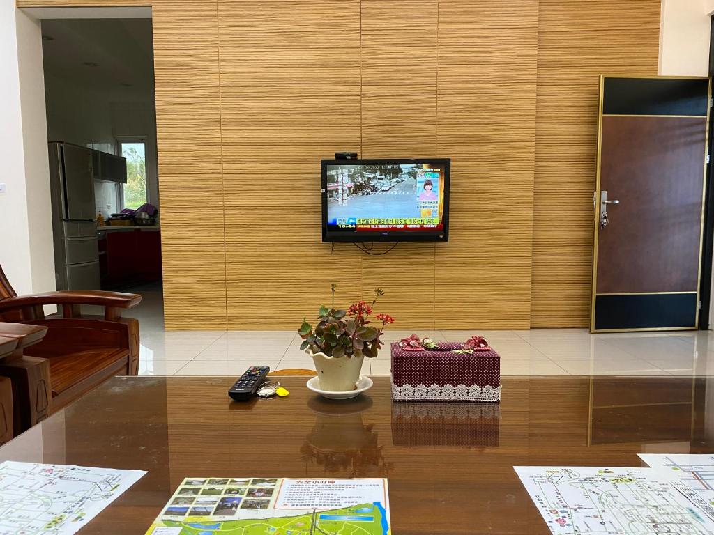TV a/nebo společenská místnost v ubytování Oh! Yosuw BnB