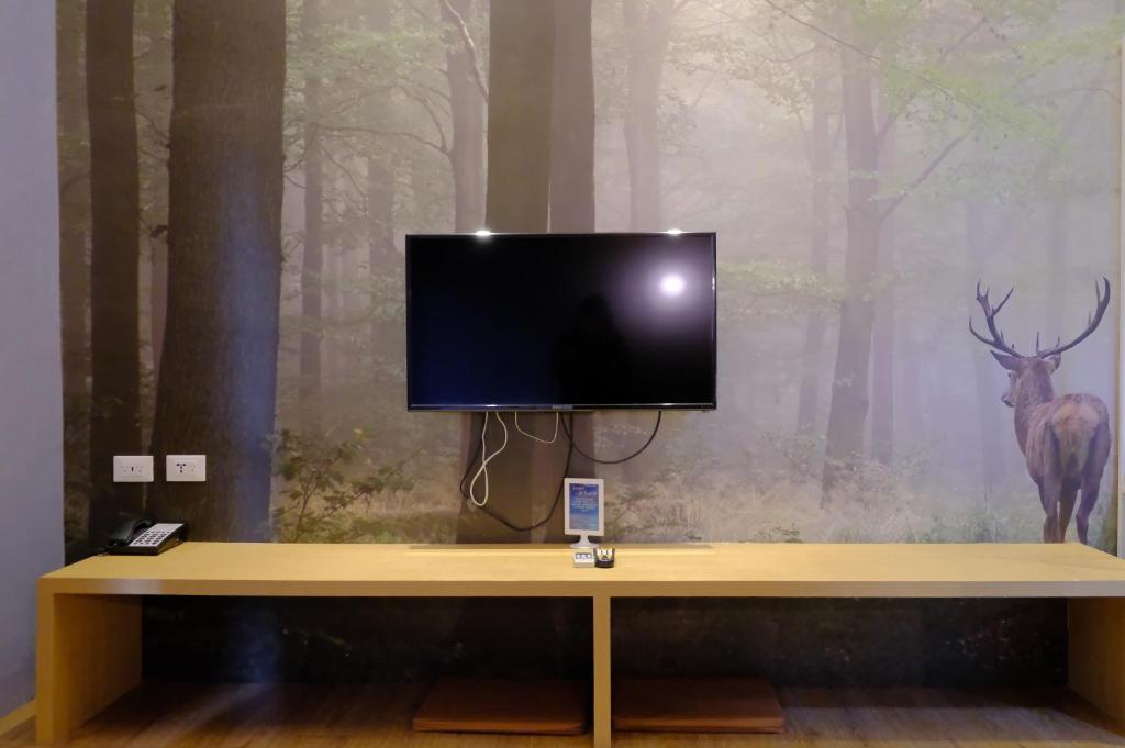 TV a/nebo společenská místnost v ubytování Taitung Railway Inn