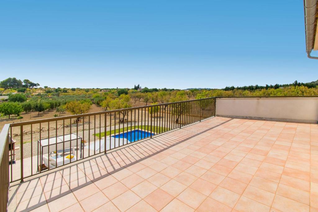 A balcony or terrace at Finca SERA Caimari by Mallorca Villa Selection