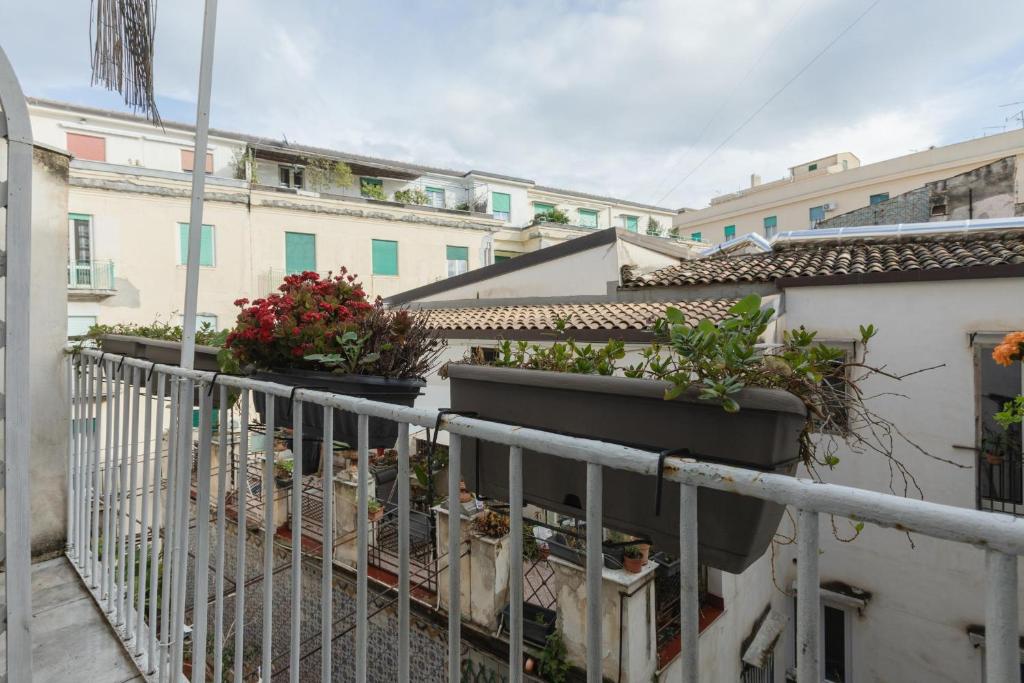 Balkon lub taras w obiekcie Palazzo Cavarretta - Pinella's Rooms and Apartment