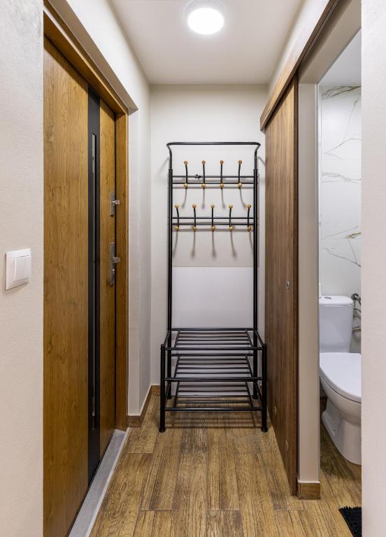 Koupelna v ubytování Apartament Sarenka
