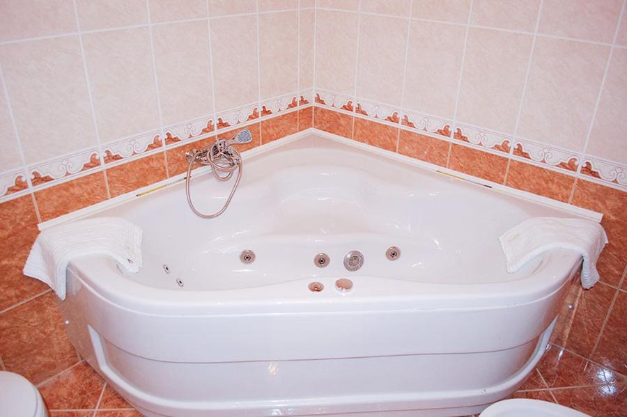 Koupelna v ubytování Hotel Ravni Gaj